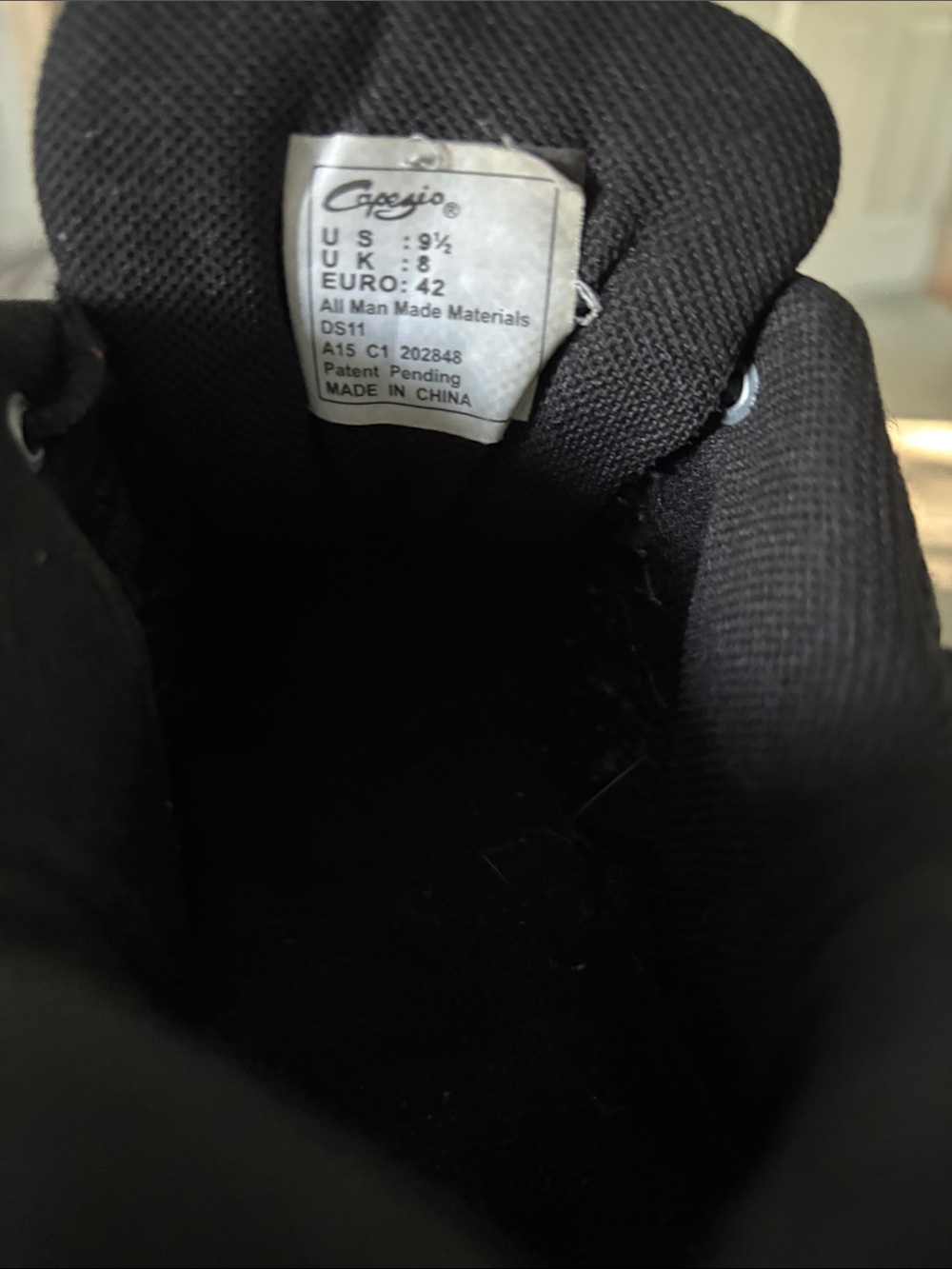 Capezio Women's Black Mesh Lace-Up Sneakers-Firm - Picture 7 of 7